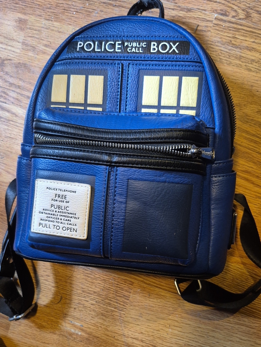 Blue Police Box Mini Backpack - Unbranded